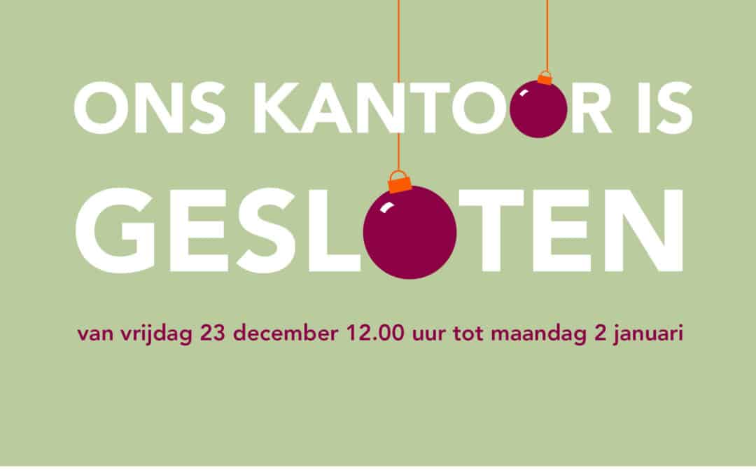 Kerstsluiting hoofdkantoor WerkPro