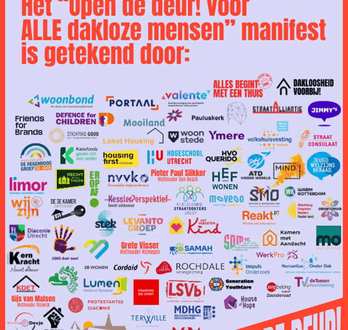 Brede oproep aan Tweede Kamer: Geef alle dakloze mensen urgentie voor een woning